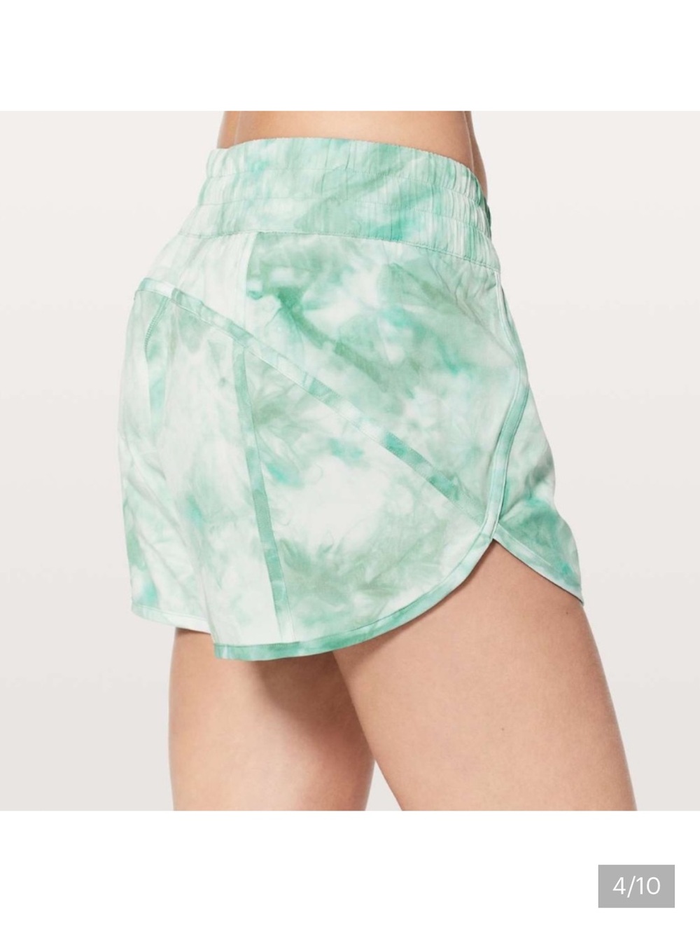 lululemon athletica Green Tie-Dye Athletic Shorts